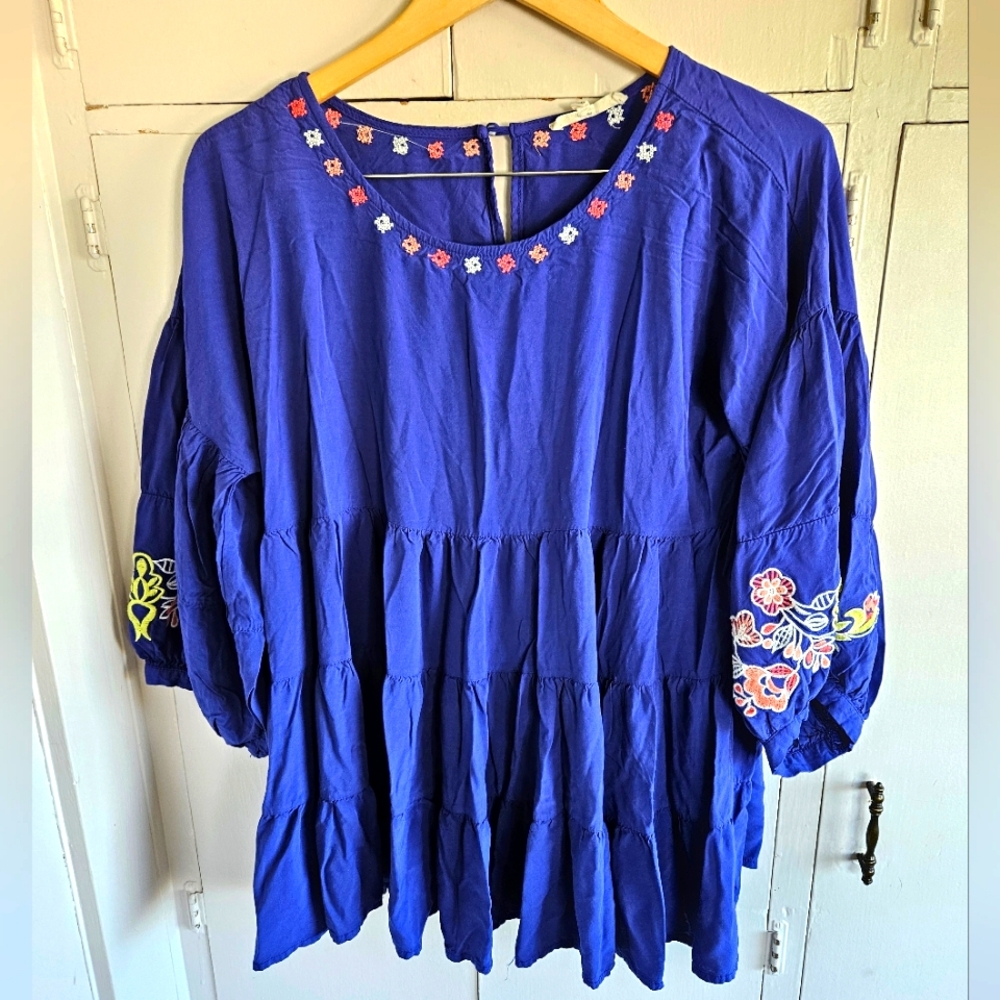 Laffaire Los Angeles blue blouse Size L